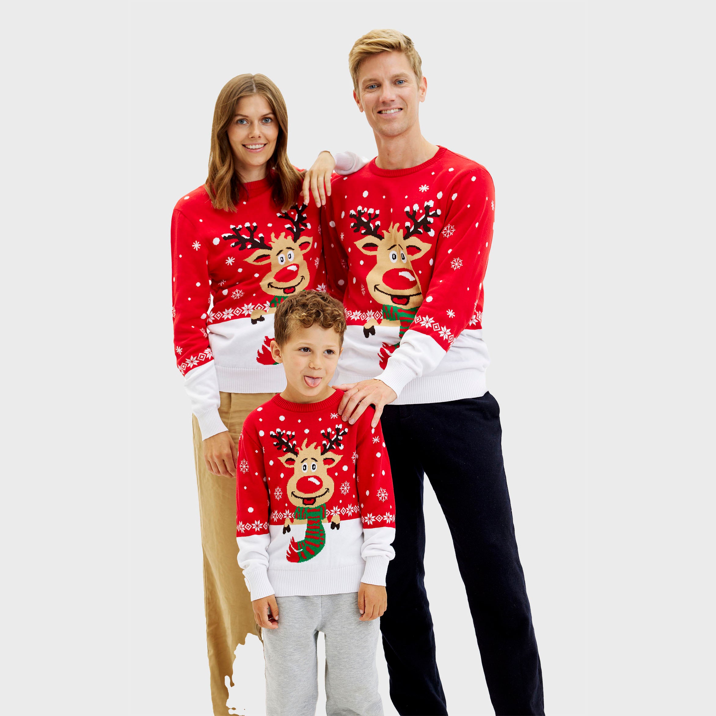 Rudolfs Kersttrui Rood - Heren.